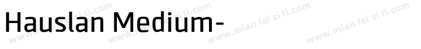 Hauslan Medium字体转换